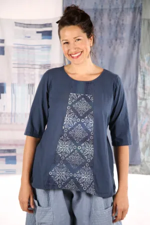 1207 Sunny Day Top Indigo-P