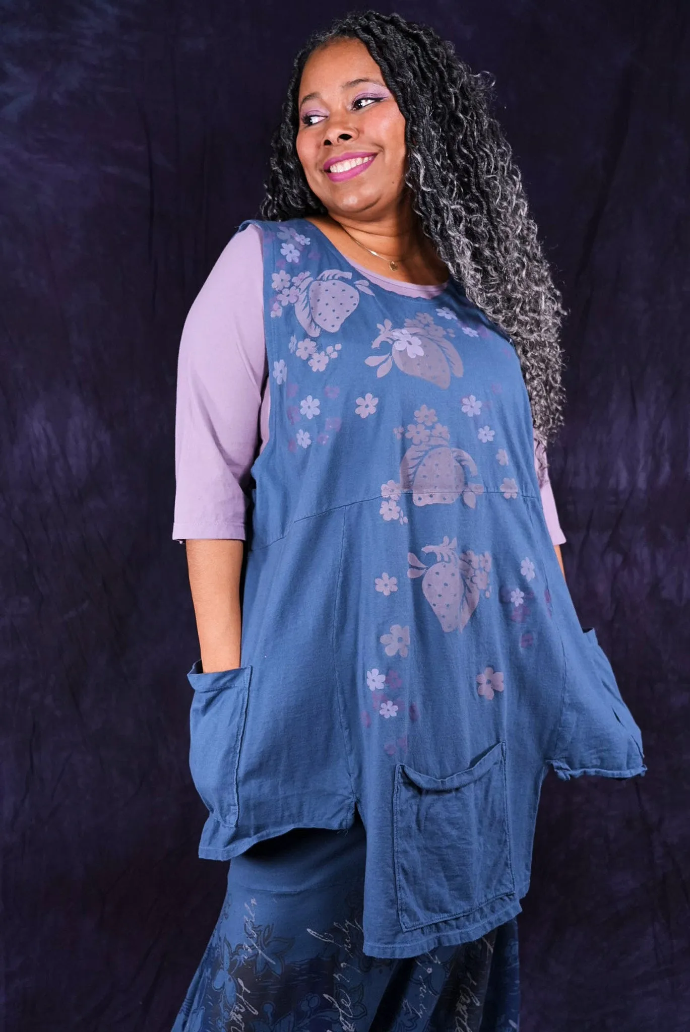 1437 Flower Pot Top Echo Blue-P