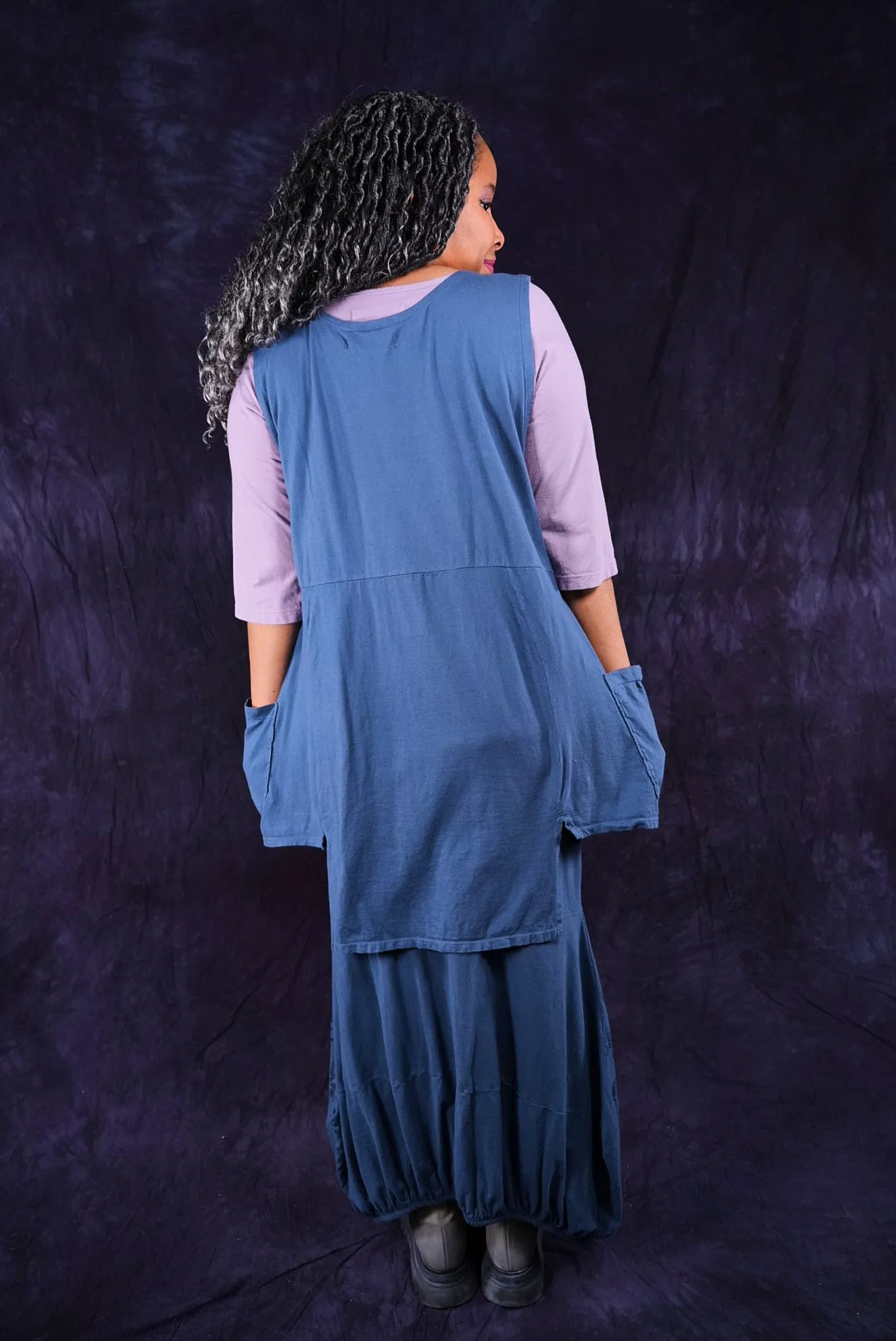 1437 Flower Pot Top Echo Blue-P