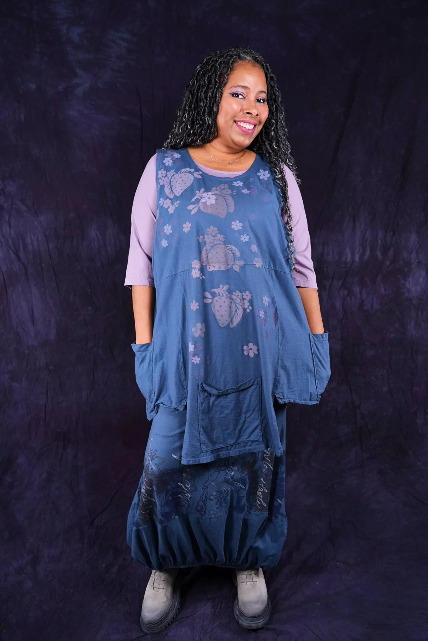 1437 Flower Pot Top Echo Blue-P