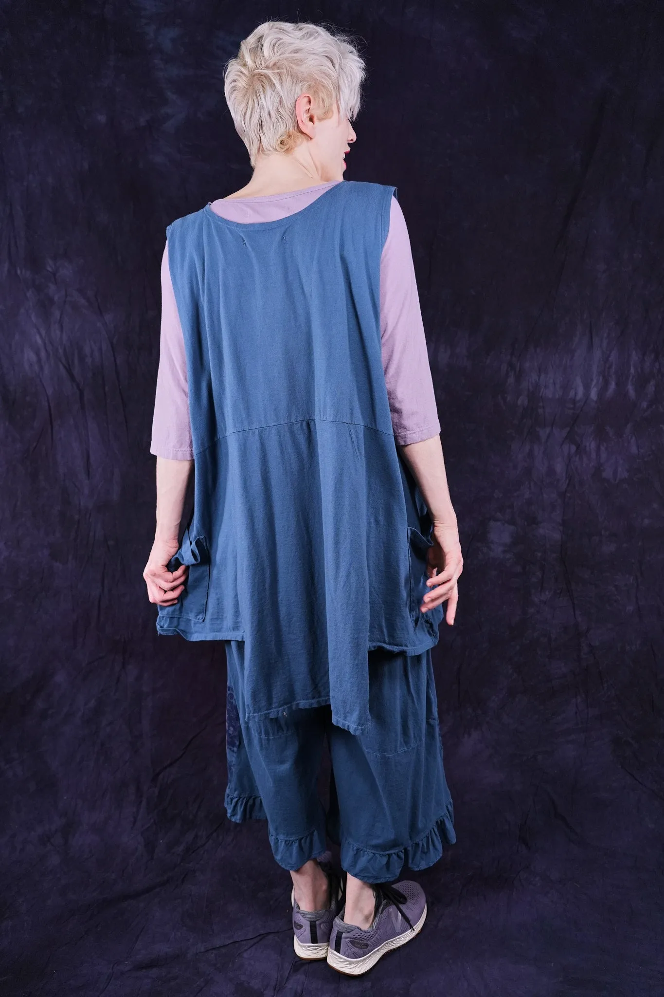 1437 Flower Pot Top Echo Blue-P