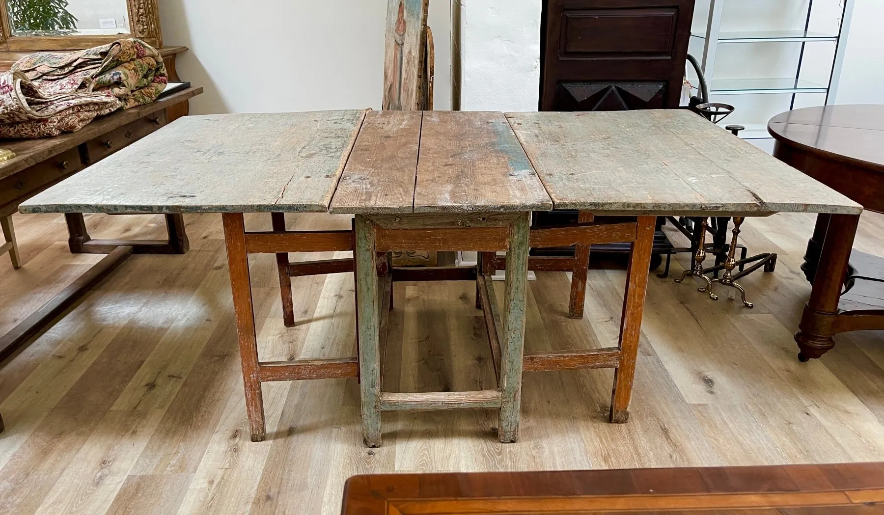 18th Century Swedish Gustavian Drop-Leaf Table