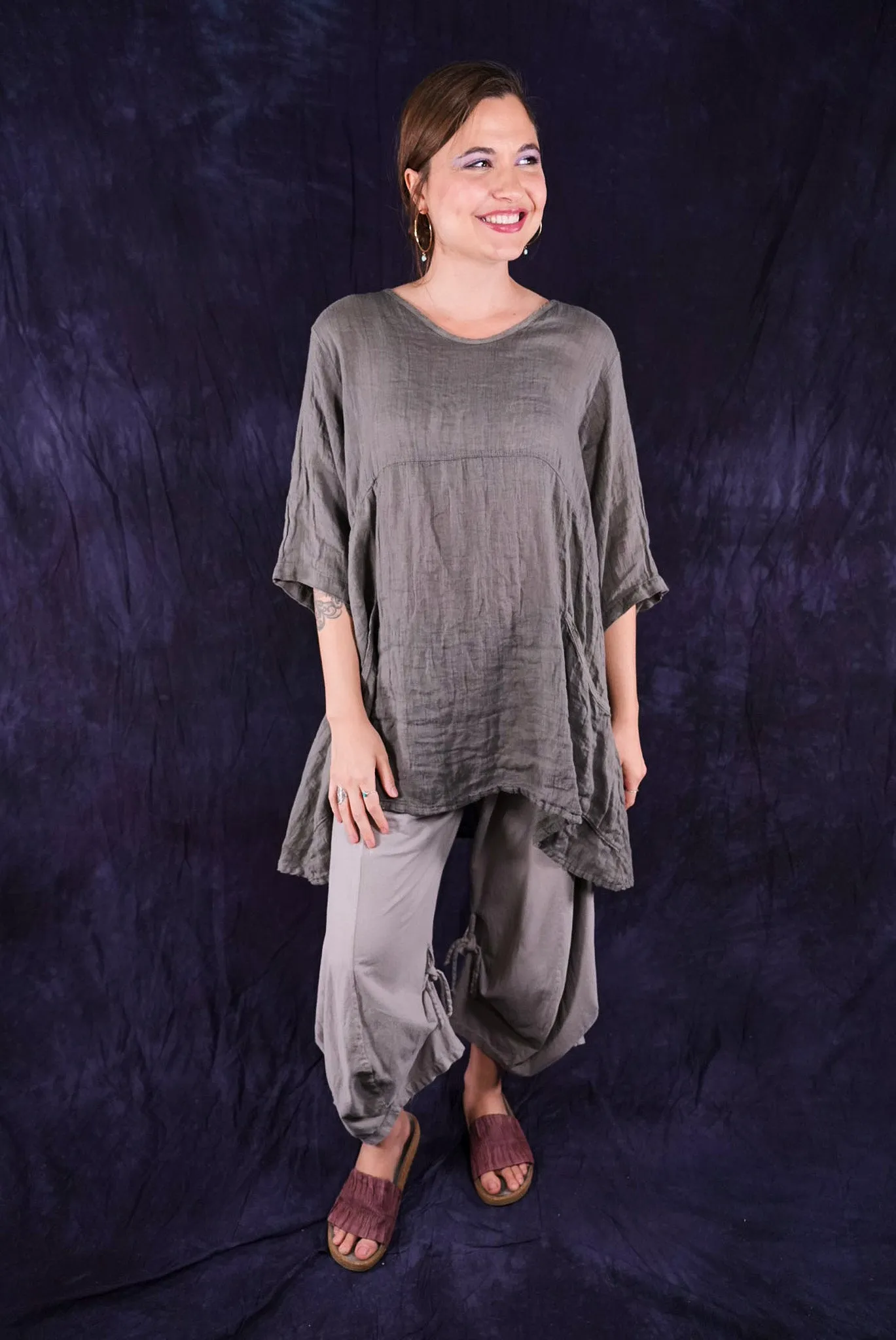 2315 Linen Zen Tunic Clay Beach
