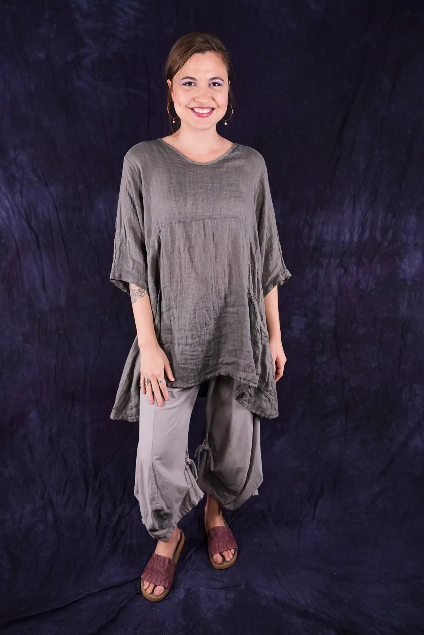 2315 Linen Zen Tunic Clay Beach