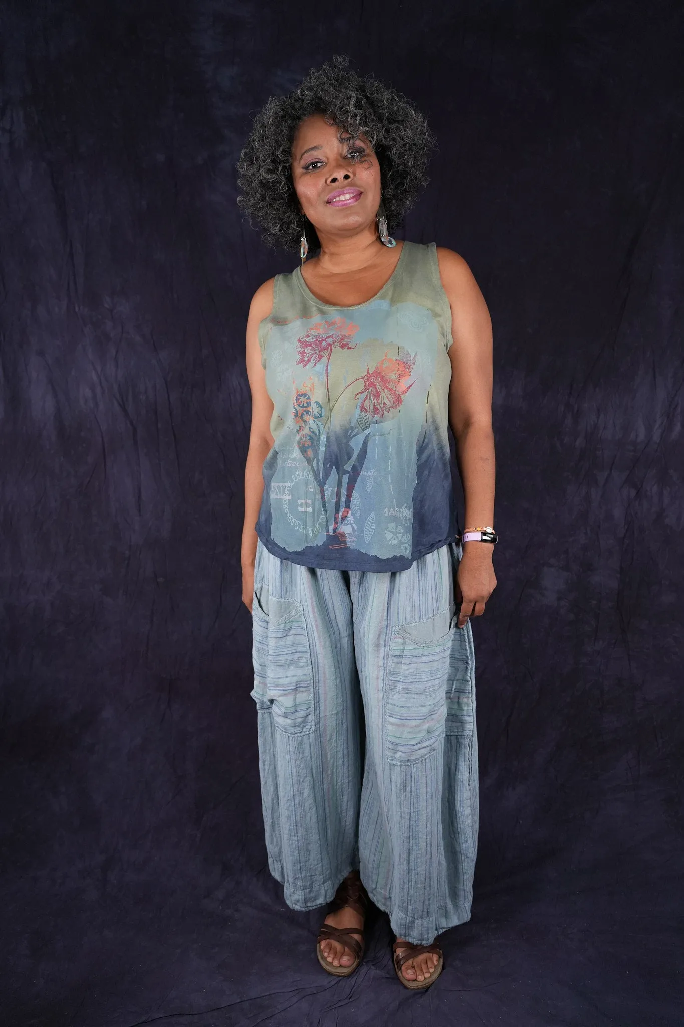 3240 Multi Stripe Linen Mojo Pant Early Sky