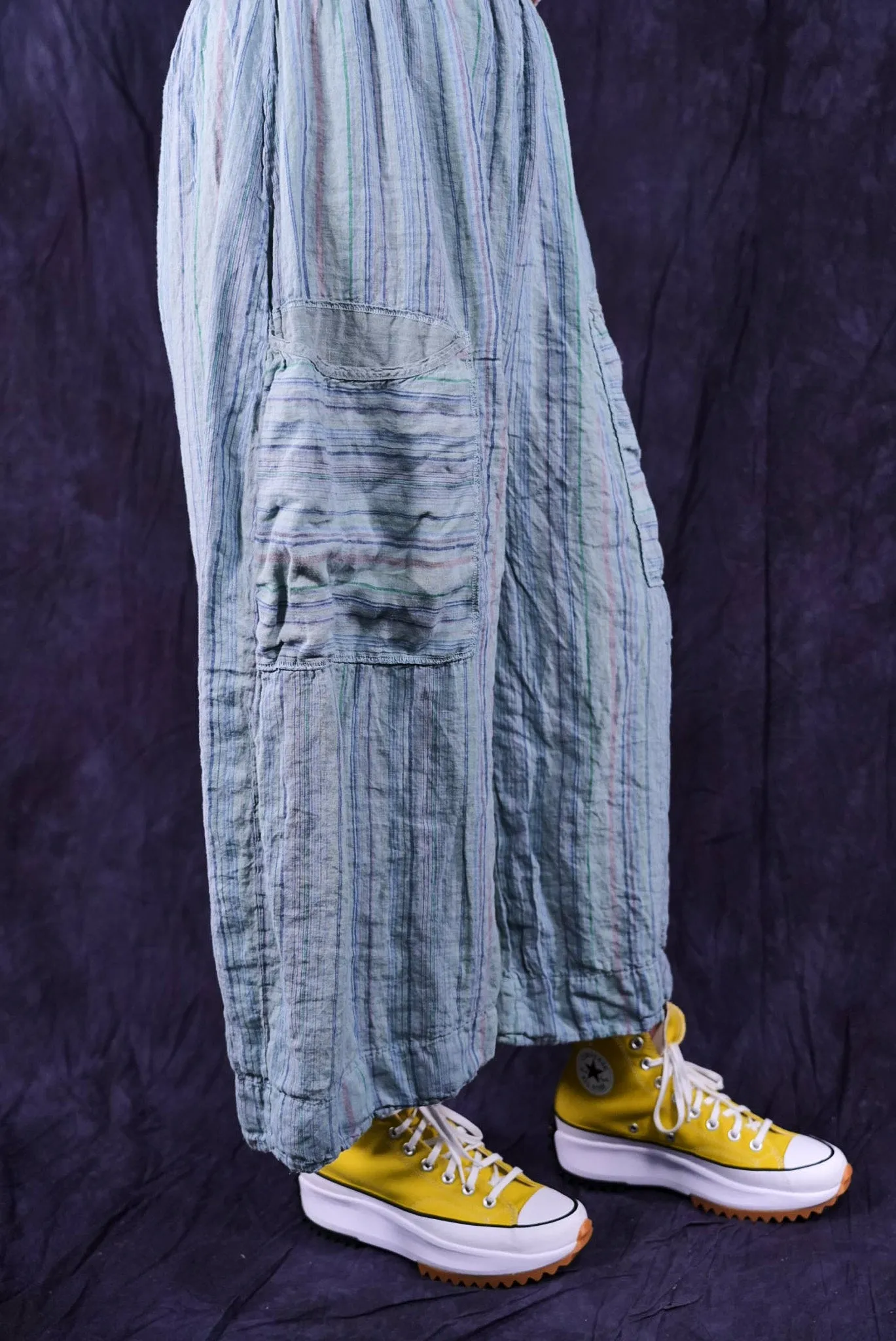 3240 Multi Stripe Linen Mojo Pant Early Sky