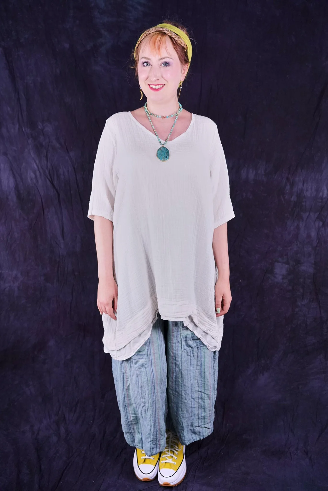 3240 Multi Stripe Linen Mojo Pant Early Sky