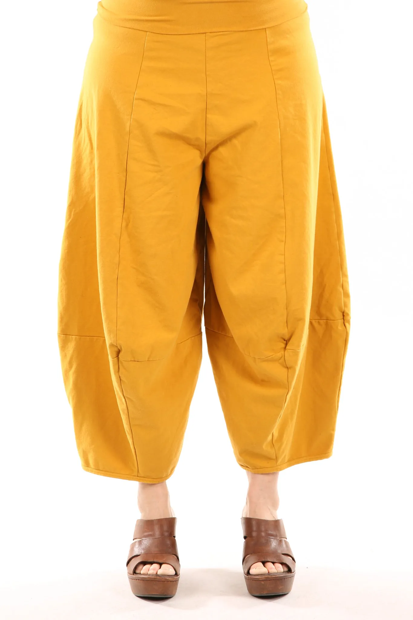 3273- Roll over Waist Four Square-Marigold-U