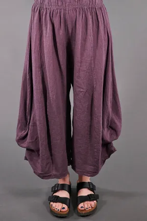 3296 Crop Linen Billow-Clove-U