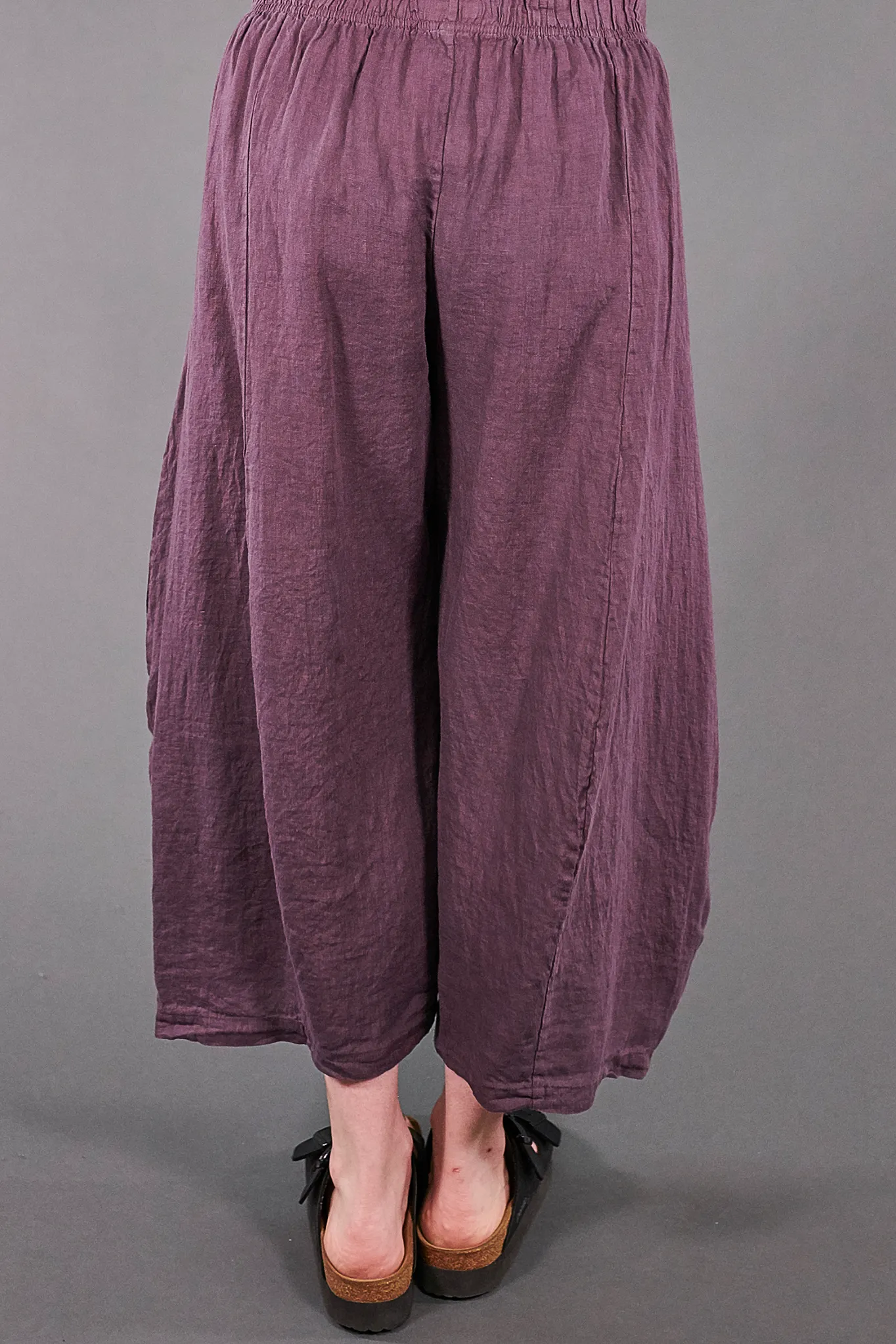 3296 Crop Linen Billow-Clove-U