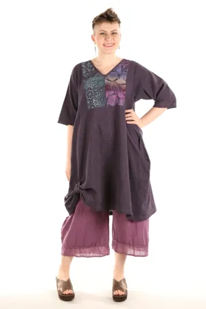 7213 Lucky Striped Dress-Orchid/Indigo-P