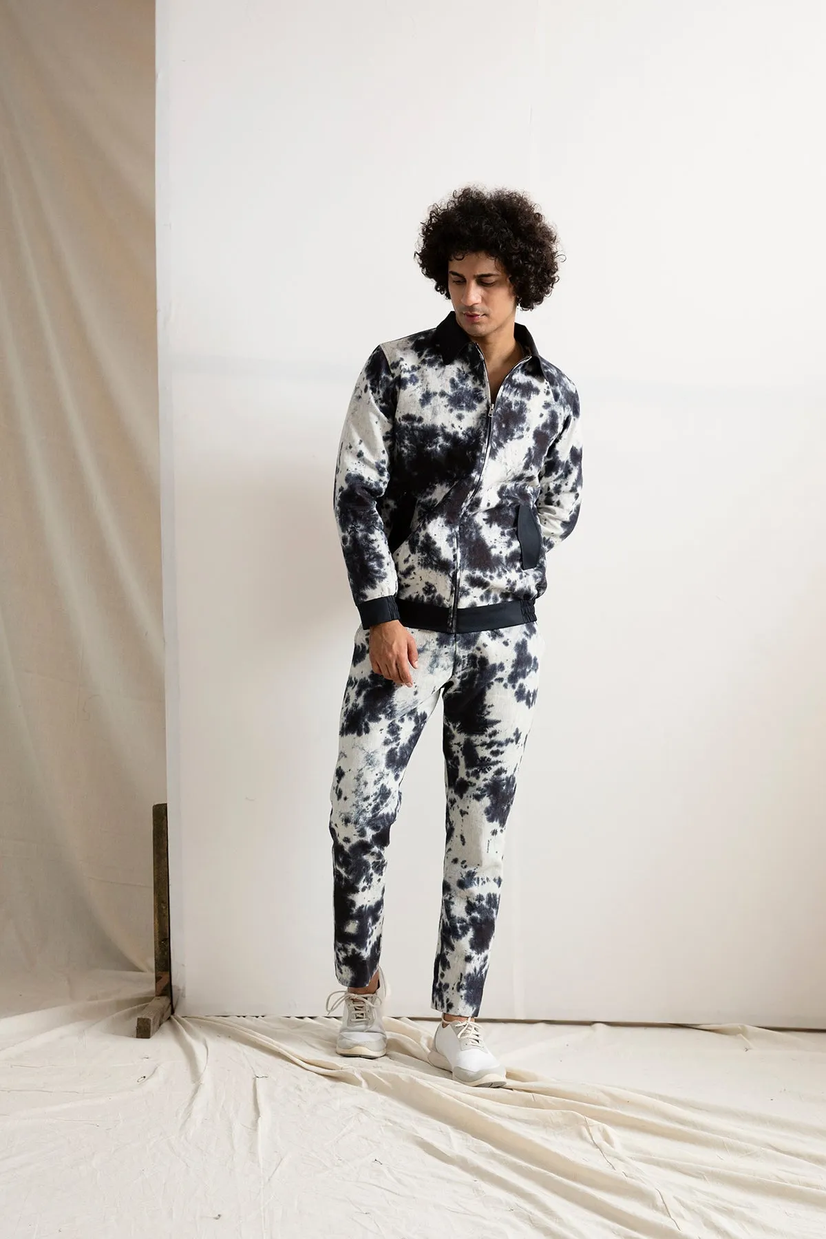 Abie - Tie & Dye Bomber Jacket with Pant Set