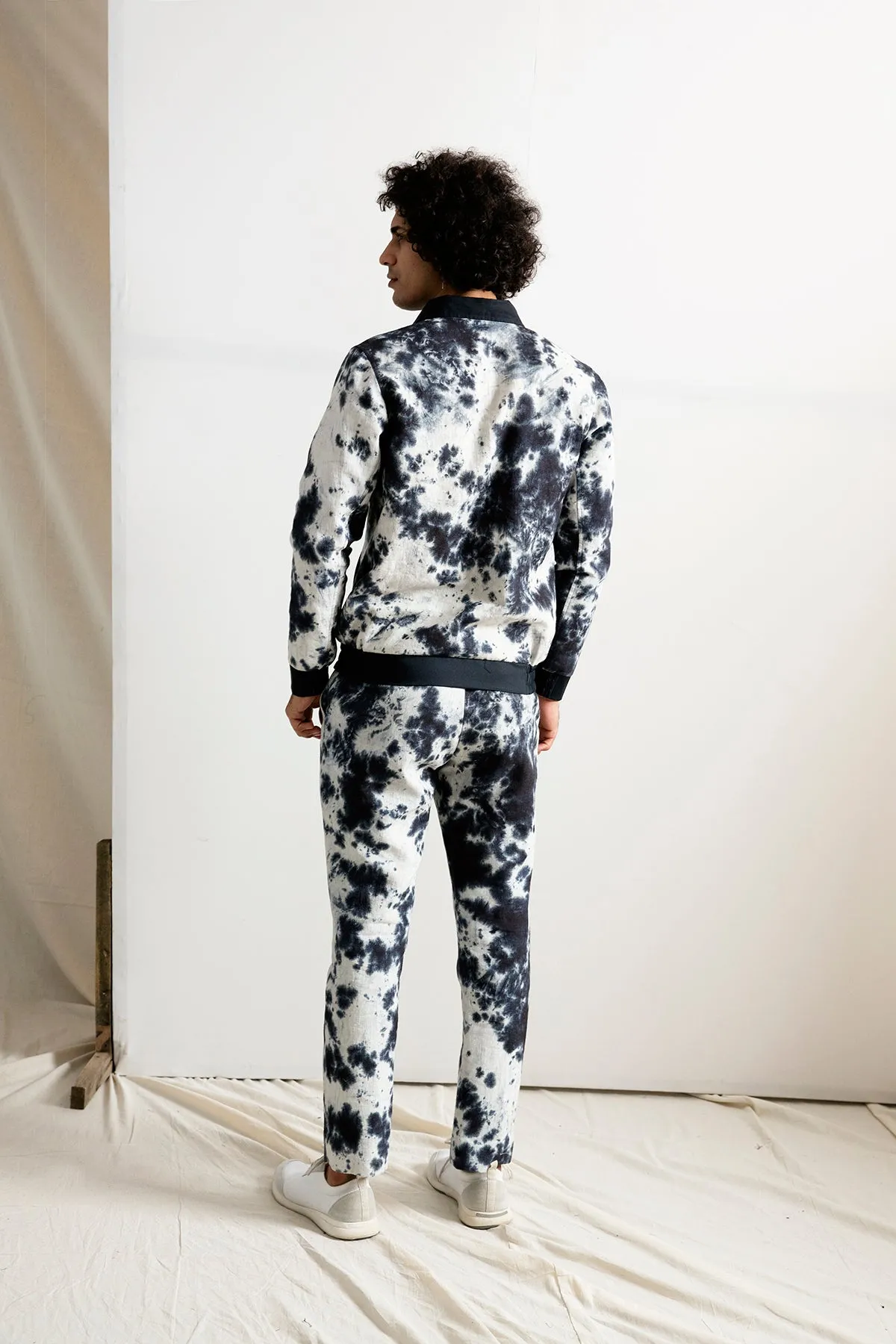 Abie - Tie & Dye Bomber Jacket with Pant Set