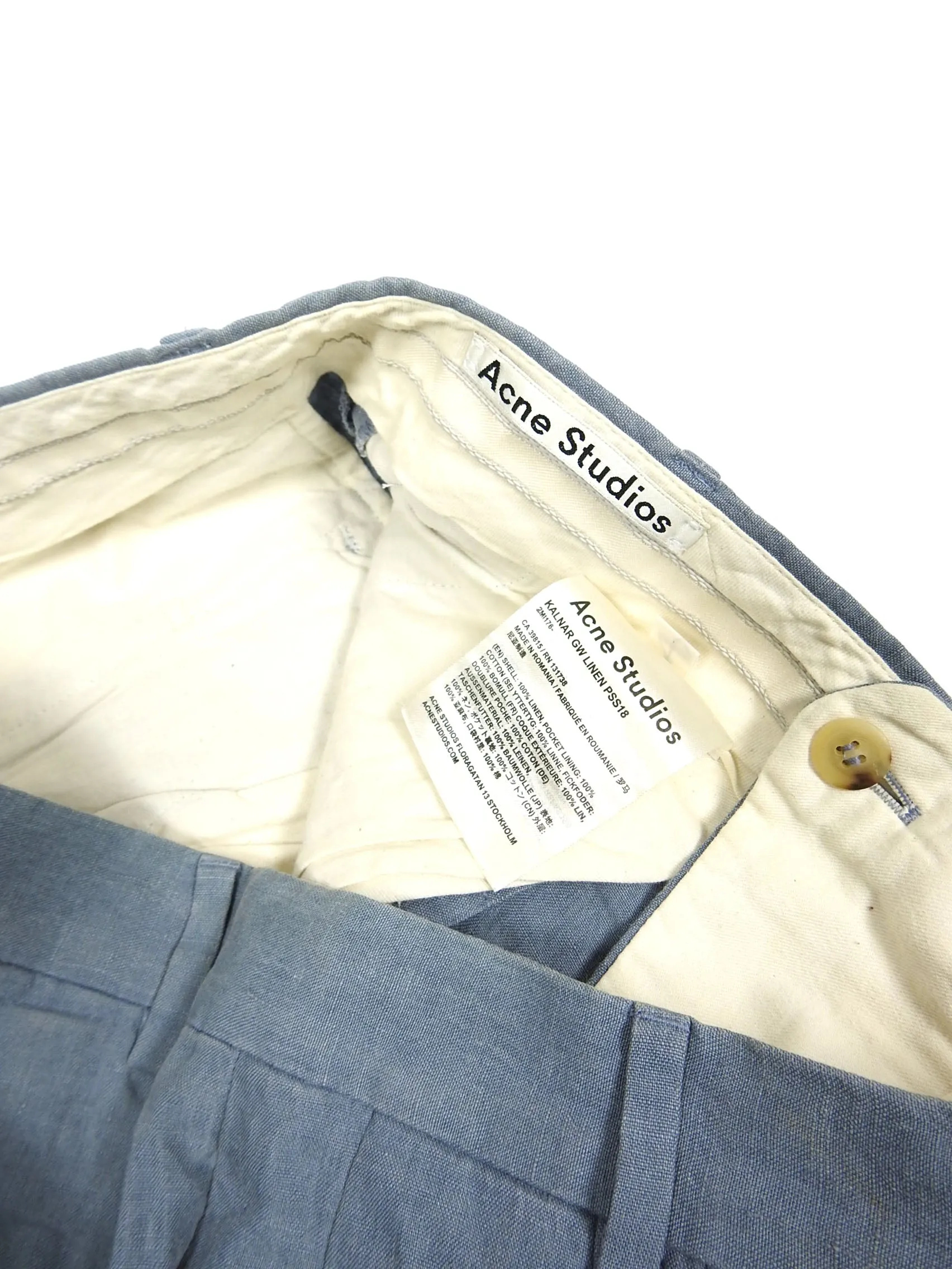 Acne Studios Linen Pants Size 48