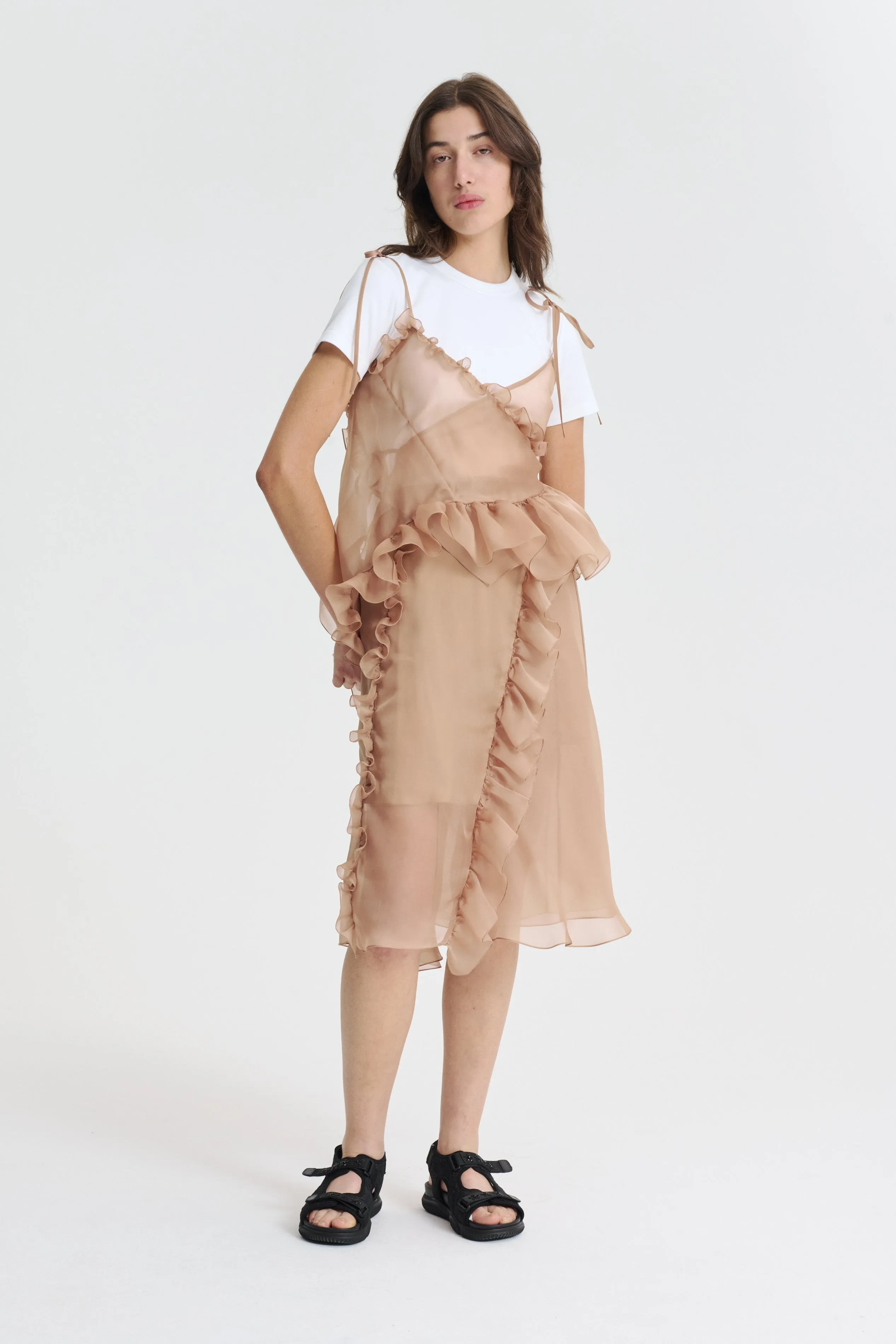 ALESSANDRA | TOP ORGANZA CHESTNUT