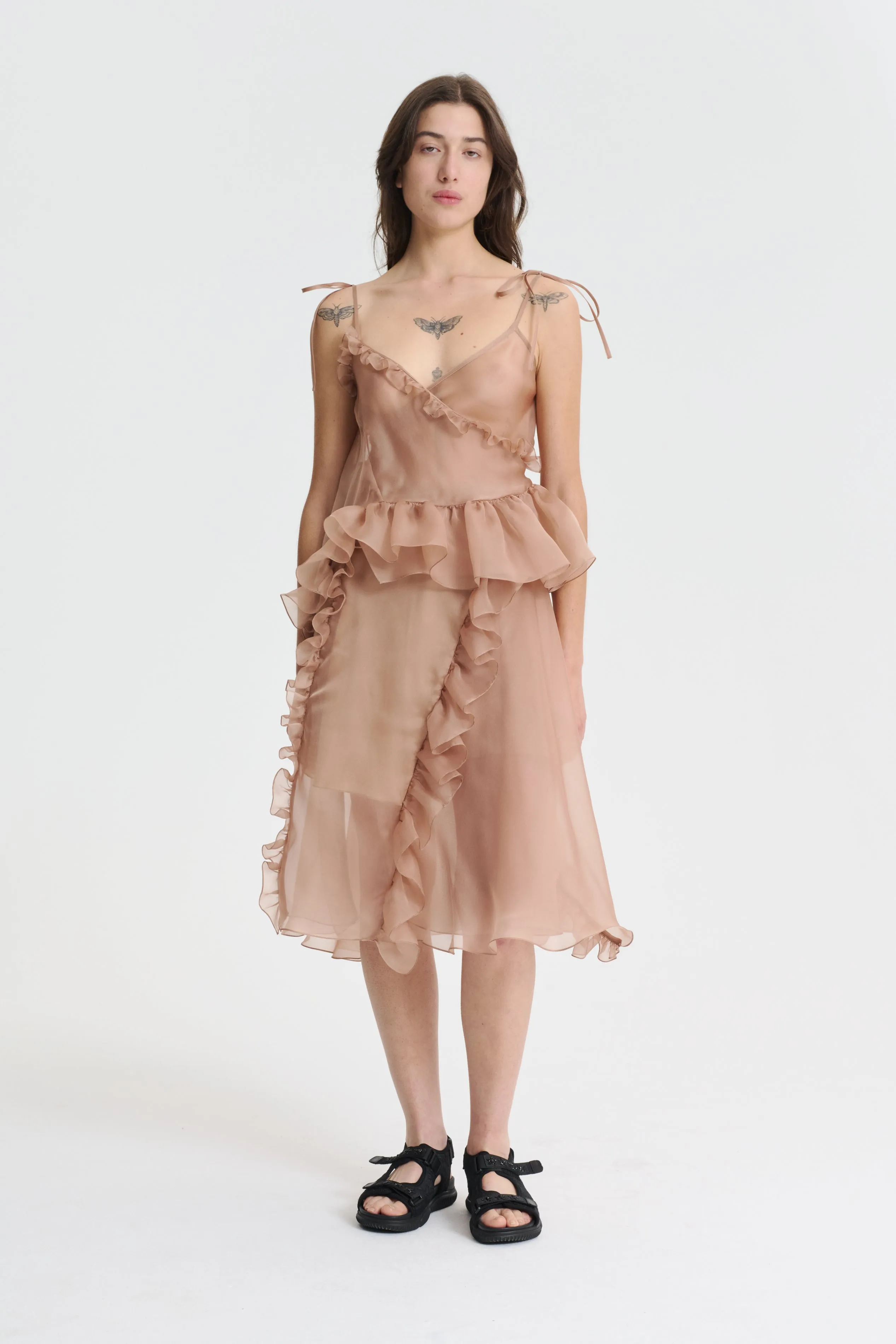 ALESSANDRA | TOP ORGANZA CHESTNUT