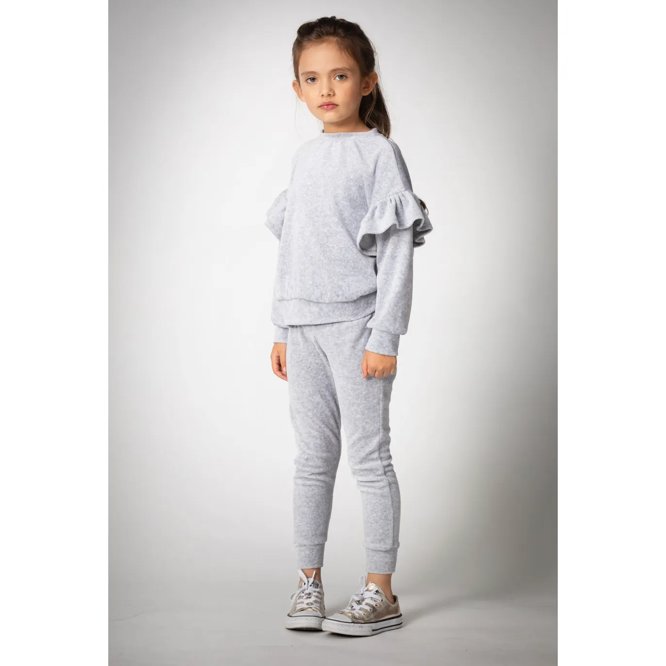 Andie Velour Jogger | Heather