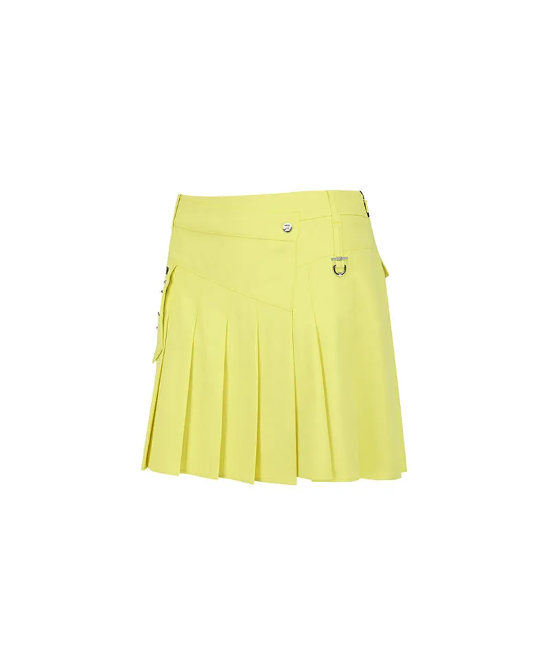 Anew Golf Women's SP All Over Pleated Skirt - Yellow