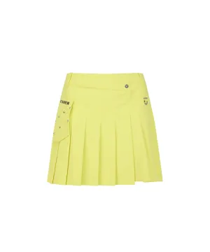 Anew Golf Women's SP All Over Pleated Skirt - Yellow
