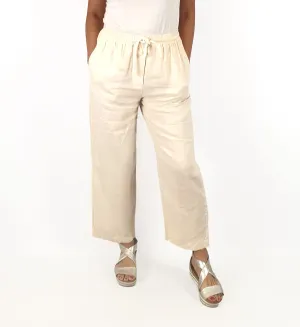 Assembly Label cream linen pants size 10