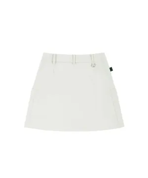 AVEN H-Line Pleated Culotte - Beige