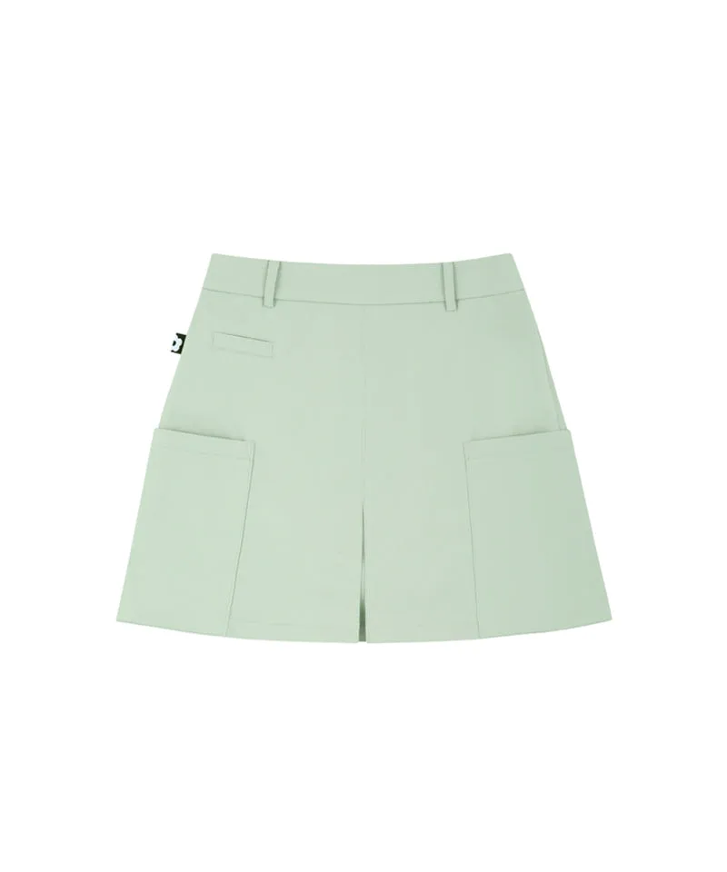 AVEN H-Line Pleated Culotte - Mint