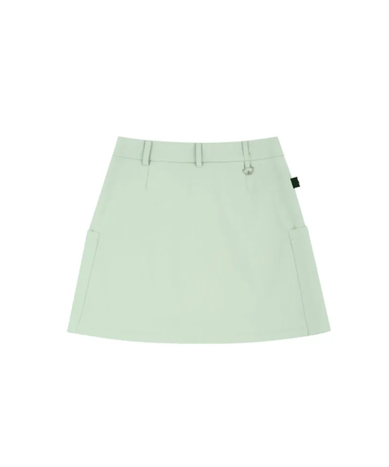 AVEN H-Line Pleated Culotte - Mint