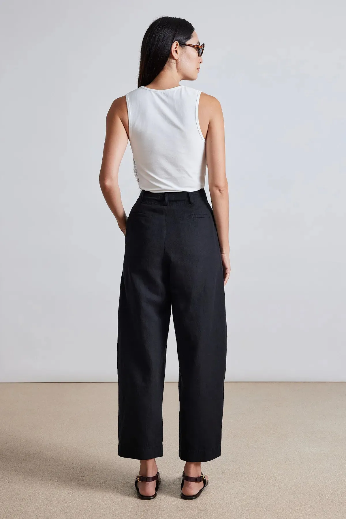 Bari crop trouser - Black