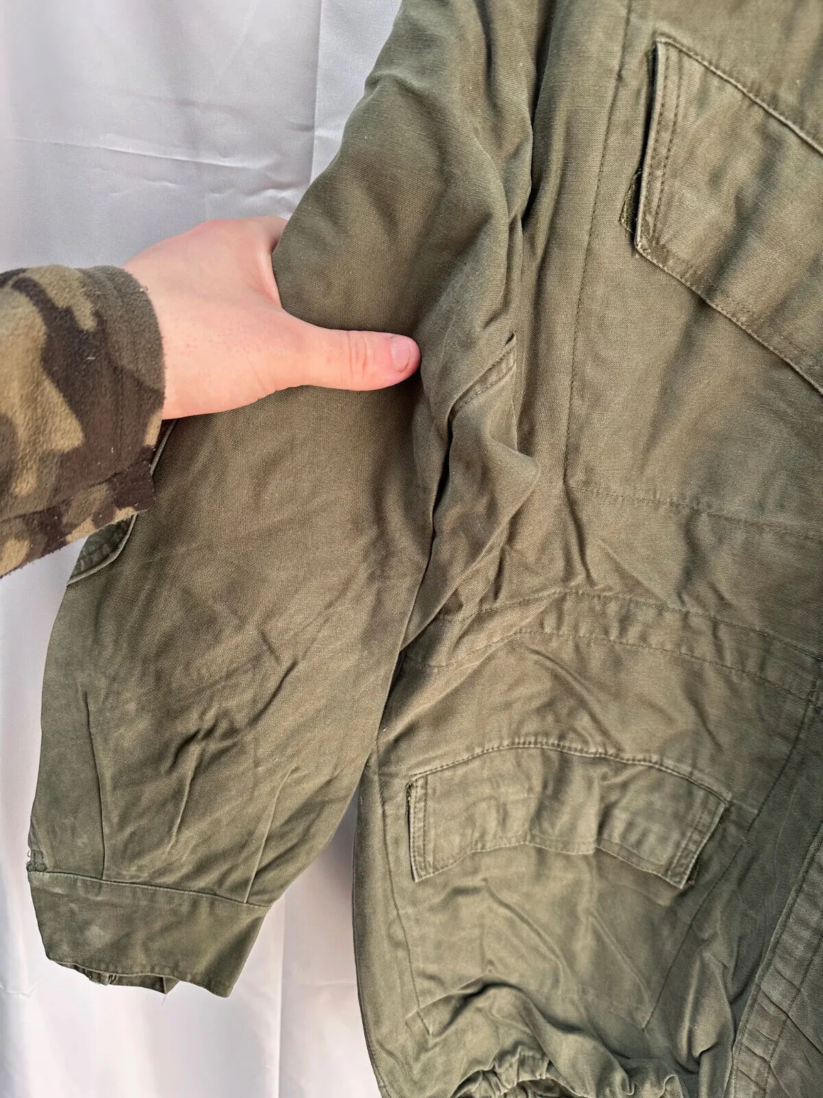 Belgian Army Jacket Parka M64 Olive Green Vintage Field Smock - Size 2B 170/105