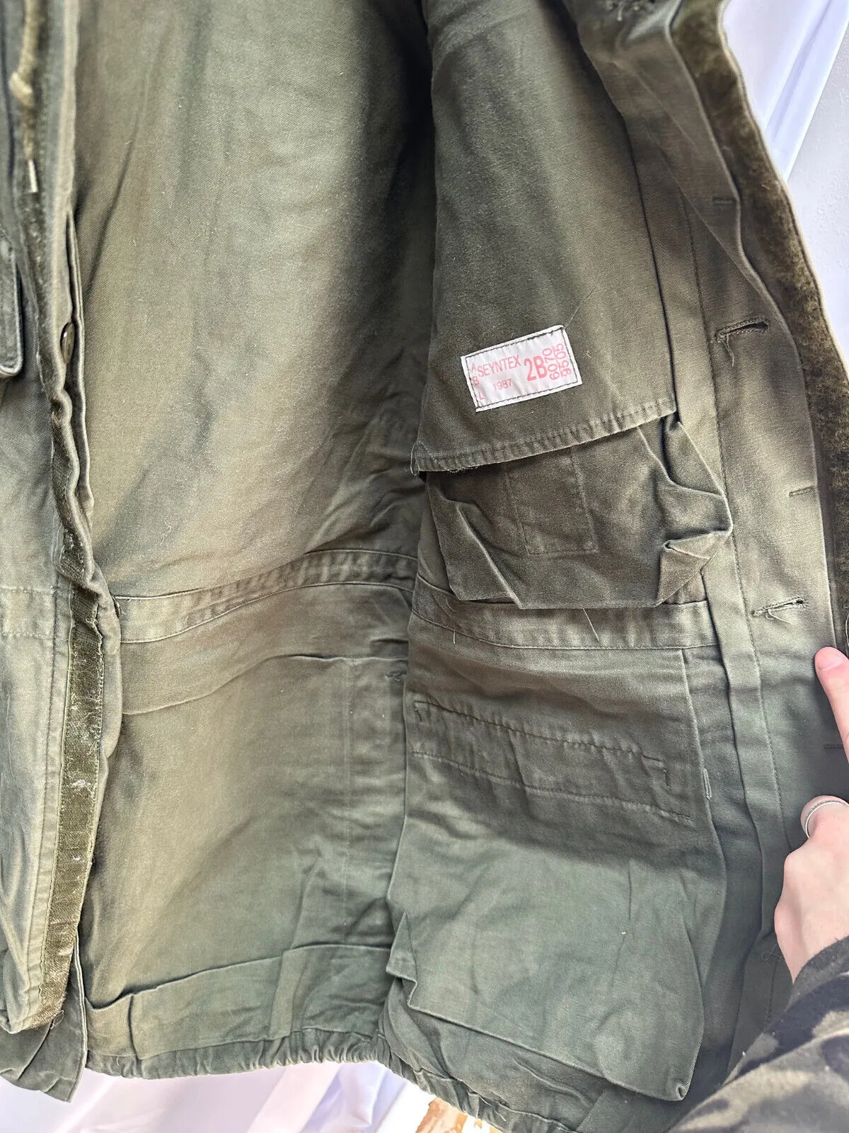 Belgian Army Jacket Parka M64 Olive Green Vintage Field Smock - Size 2B 170/105