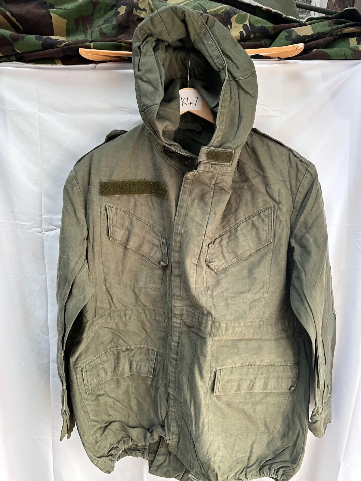 Belgian Army Jacket Parka M64 Olive Green Vintage Field Smock - Size 2B 170/105