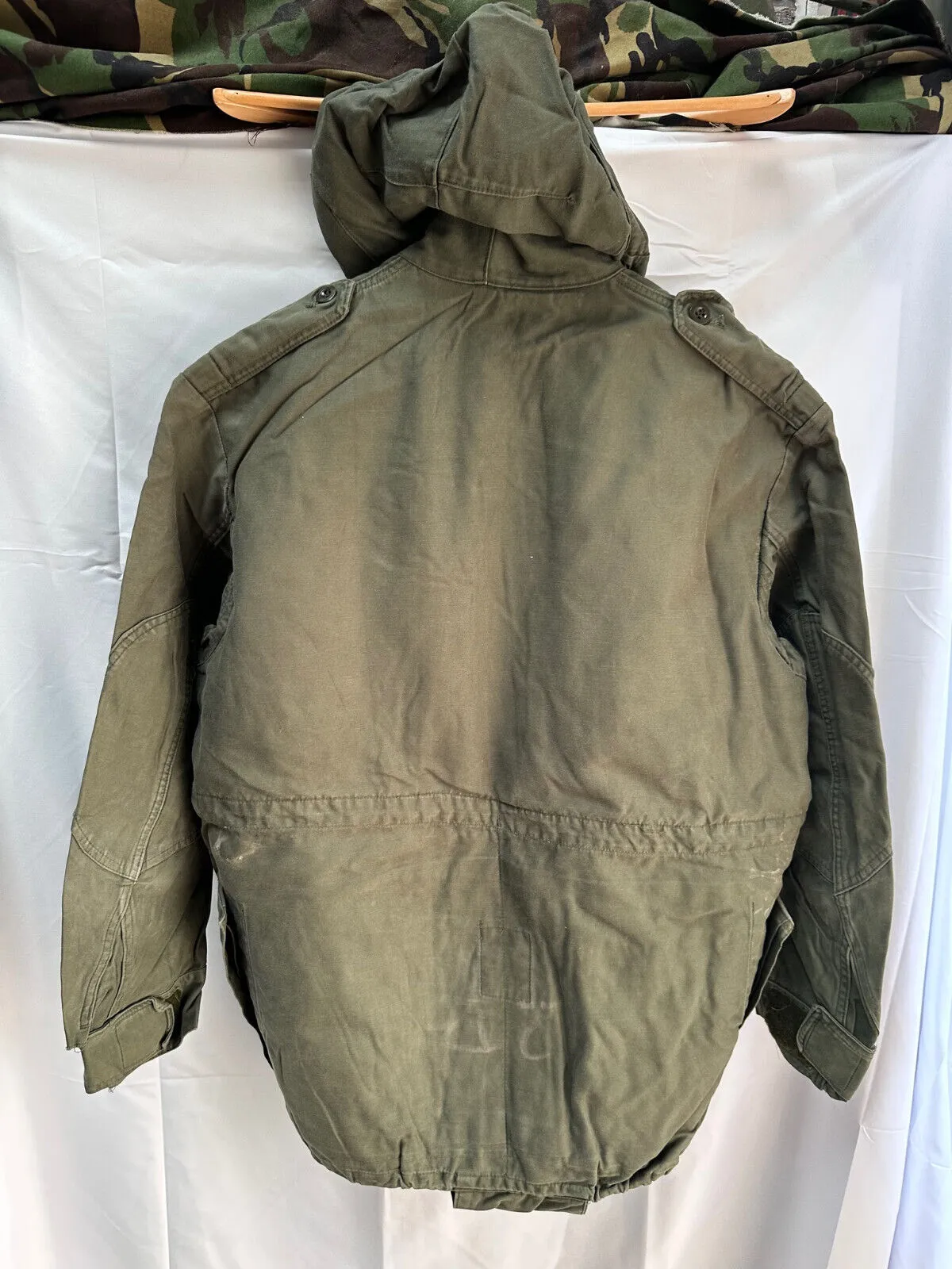 Belgian Army Jacket Parka M64 Olive Green Vintage Field Smock - Size 2B 170/105