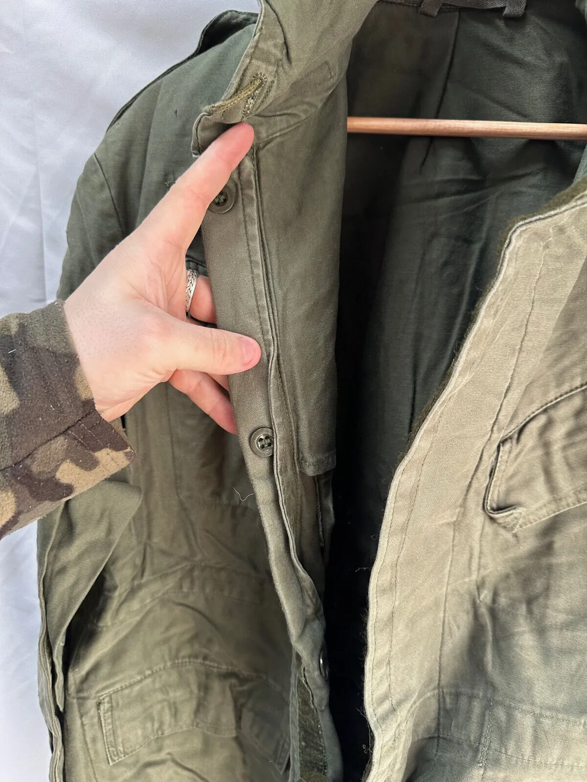 Belgian Army Jacket Parka M64 Olive Green Vintage Field Smock - Size 2B 170/105