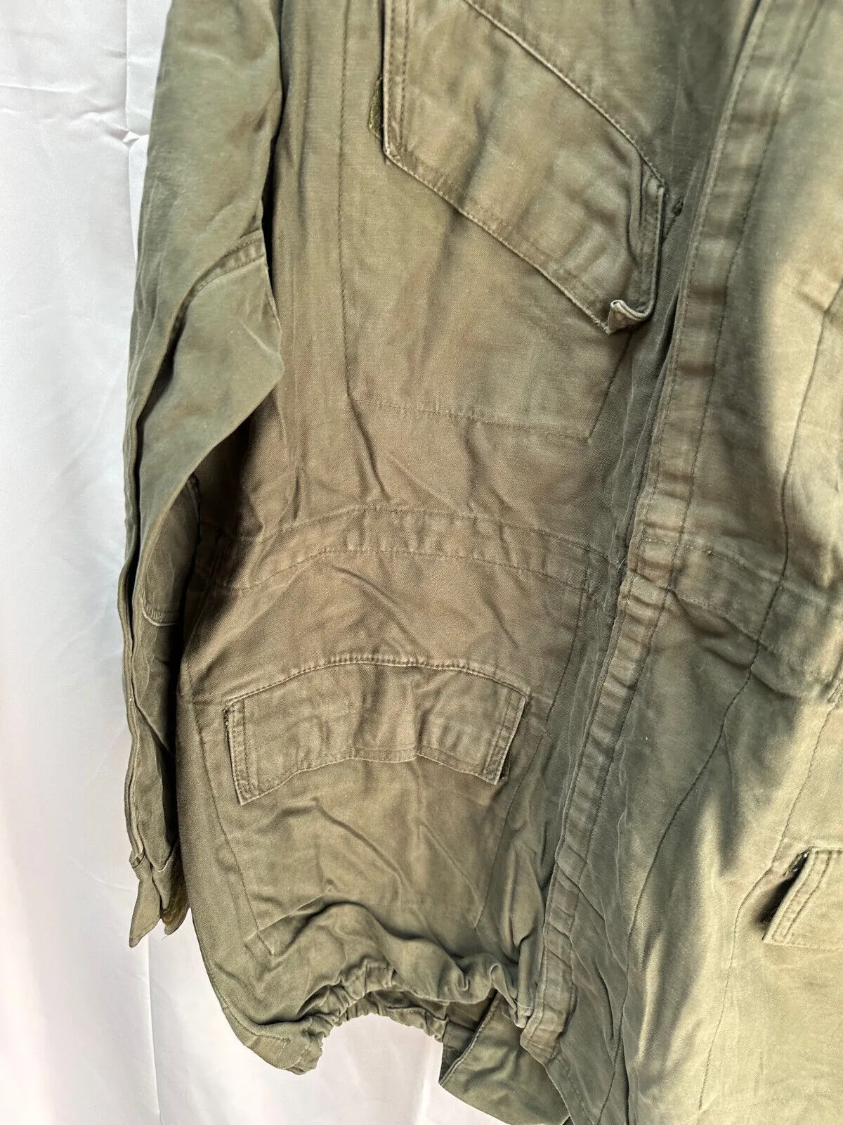 Belgian Army Jacket Parka M64 Olive Green Vintage Field Smock - Size 2B 170/105