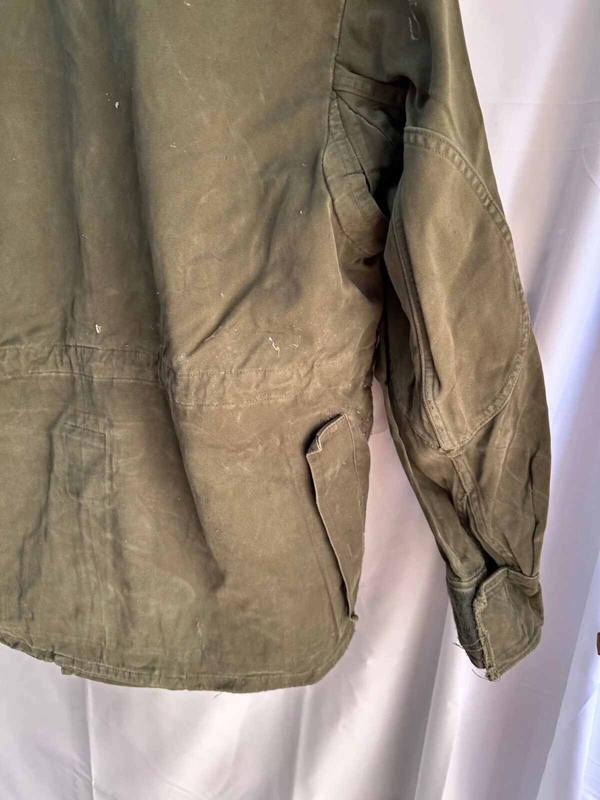 Belgian Army Jacket Parka M64 Olive Green Vintage Field Smock - Size 4A 165/100