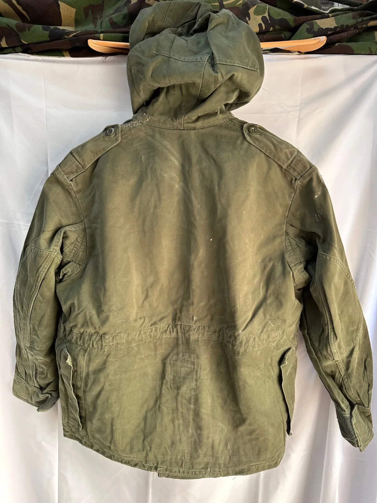 Belgian Army Jacket Parka M64 Olive Green Vintage Field Smock - Size 4A 165/100