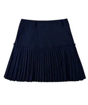 BENECIA 12 Frill Pleated Skirt - Navy