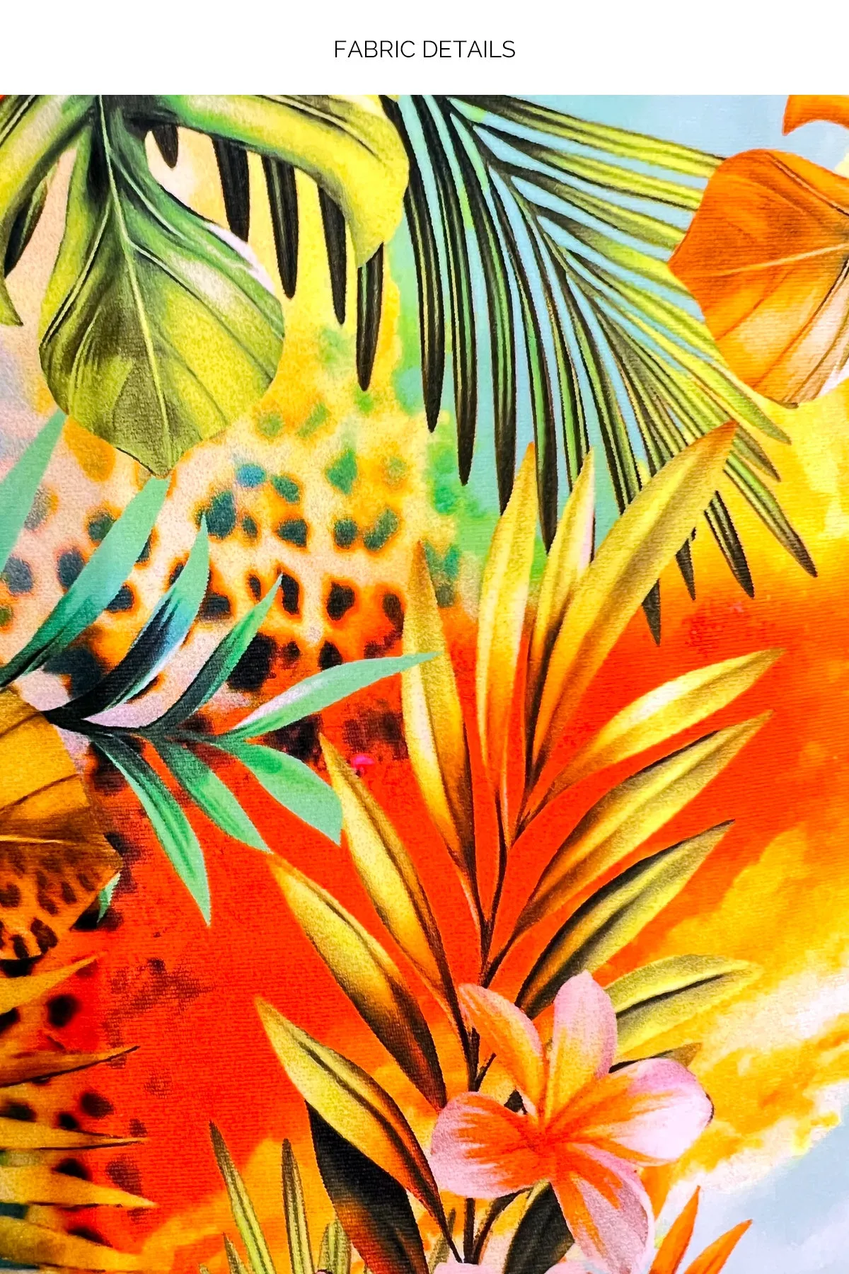 BIRDS OF PARADISE - Crystallized Wavy Triangle Top & Sarong Mini Skirt • Multicolor