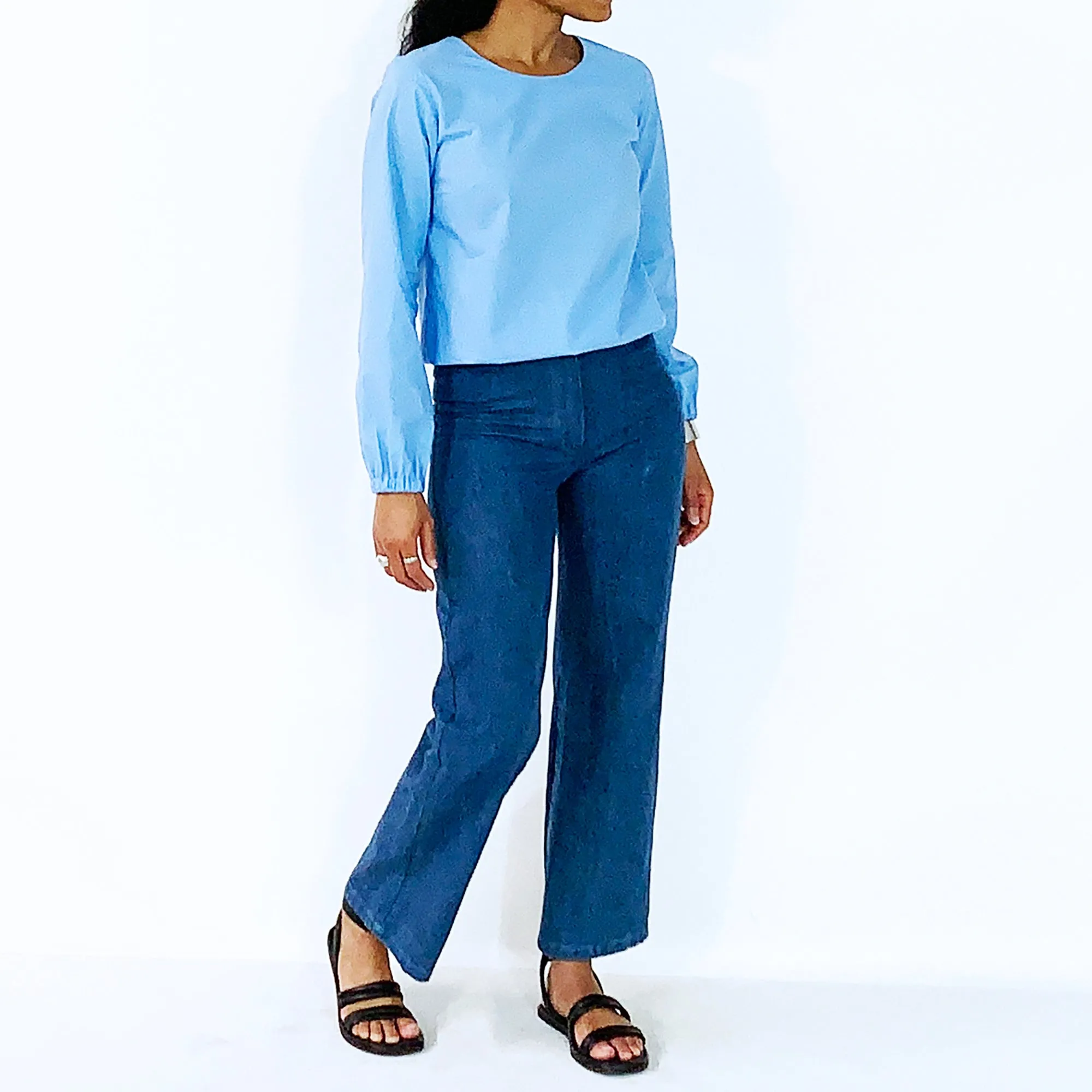 Blue Denim Pants | ALPHONSINA