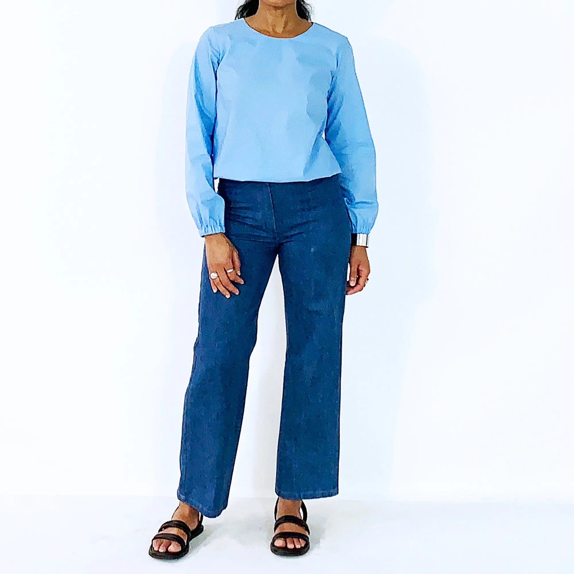 Blue Denim Pants | ALPHONSINA