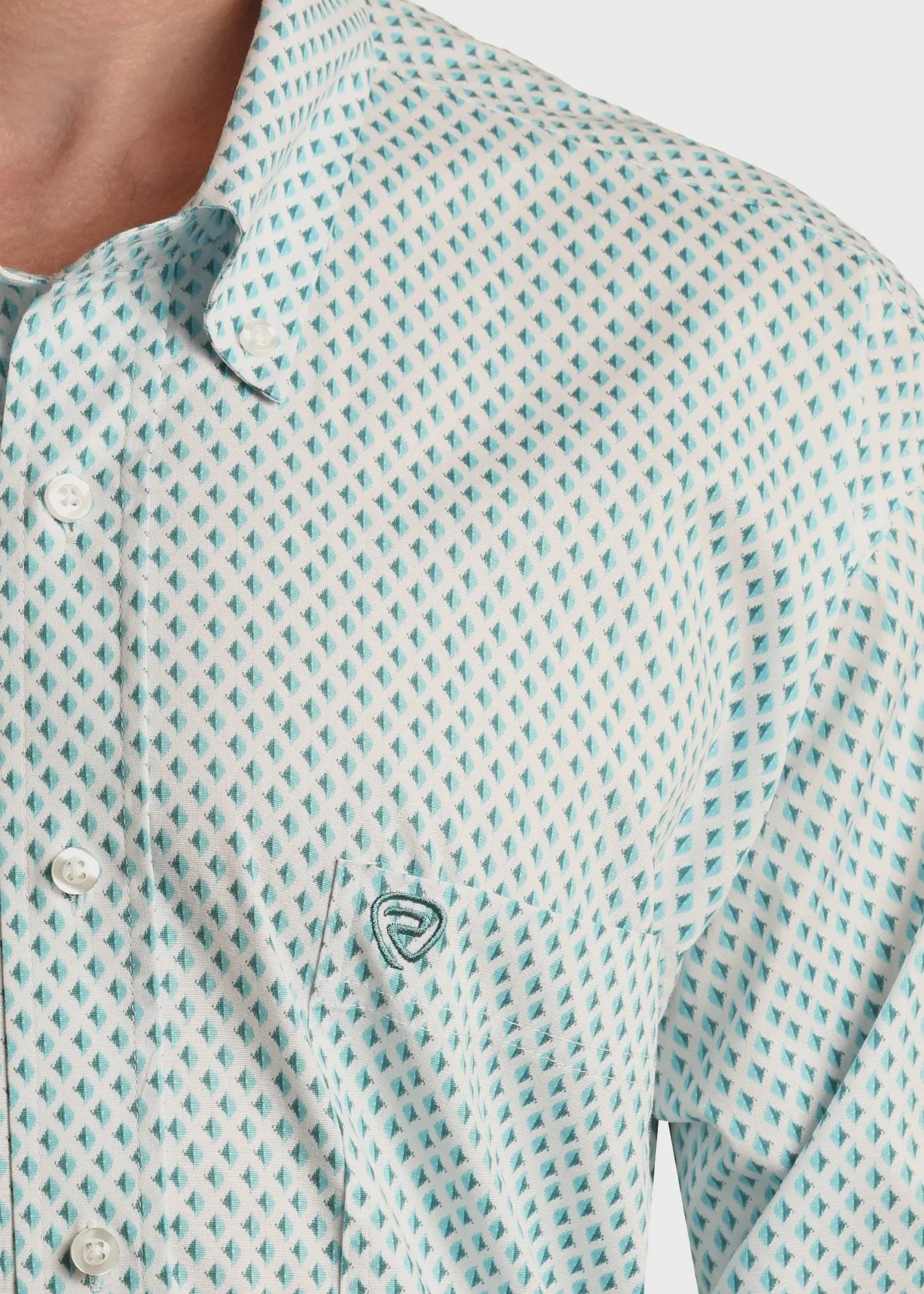 BMB2S03353 Turq LS Ditzy Geo