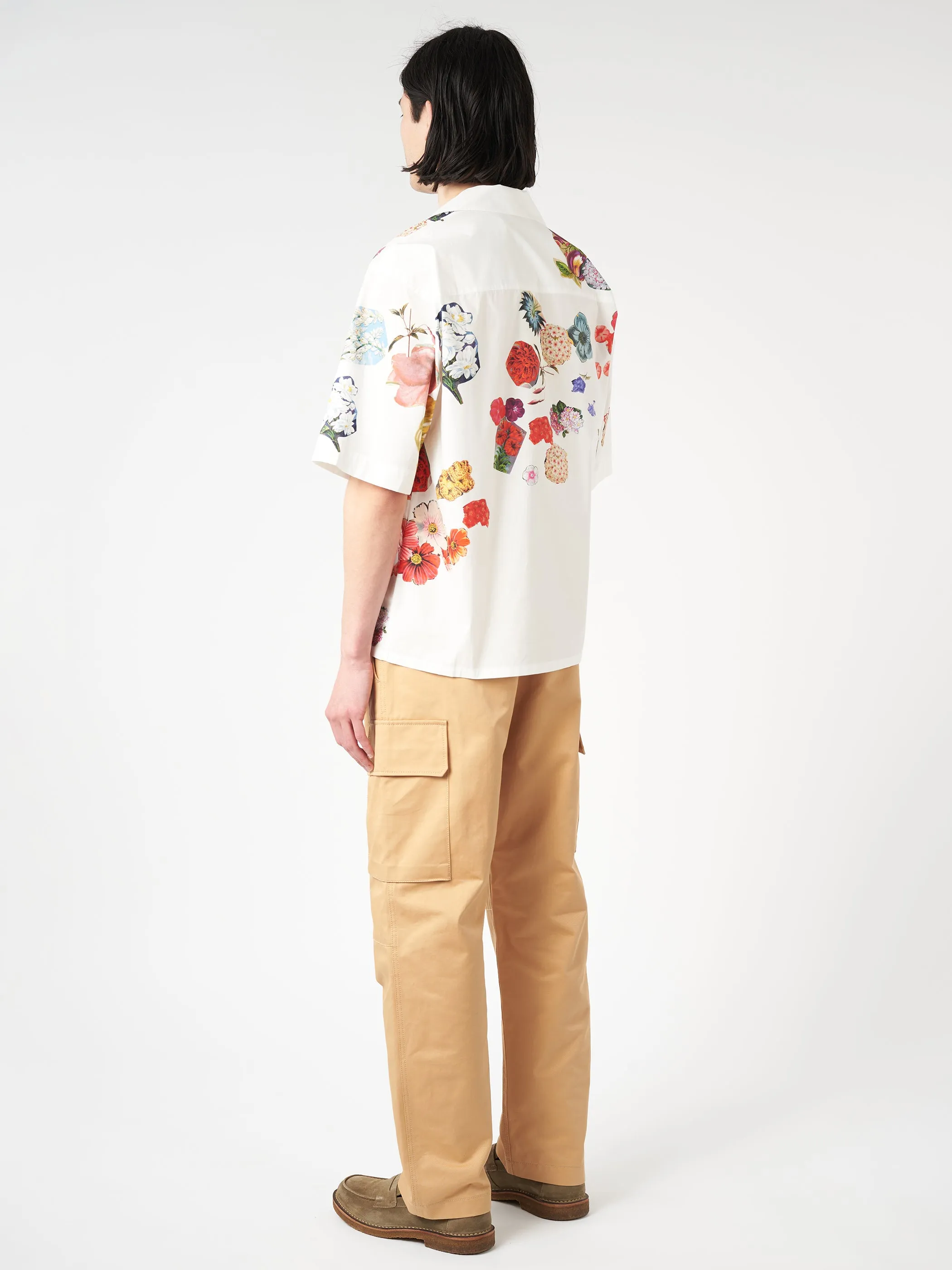 Bowling Shirt with Flower Prints