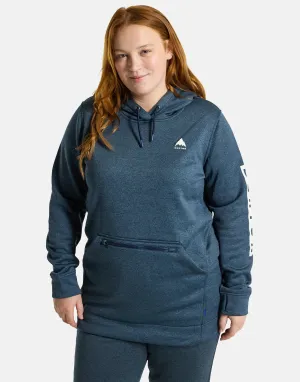 Burton Oak Pull Over Long Hoodiie Womens Dress Blue Heather