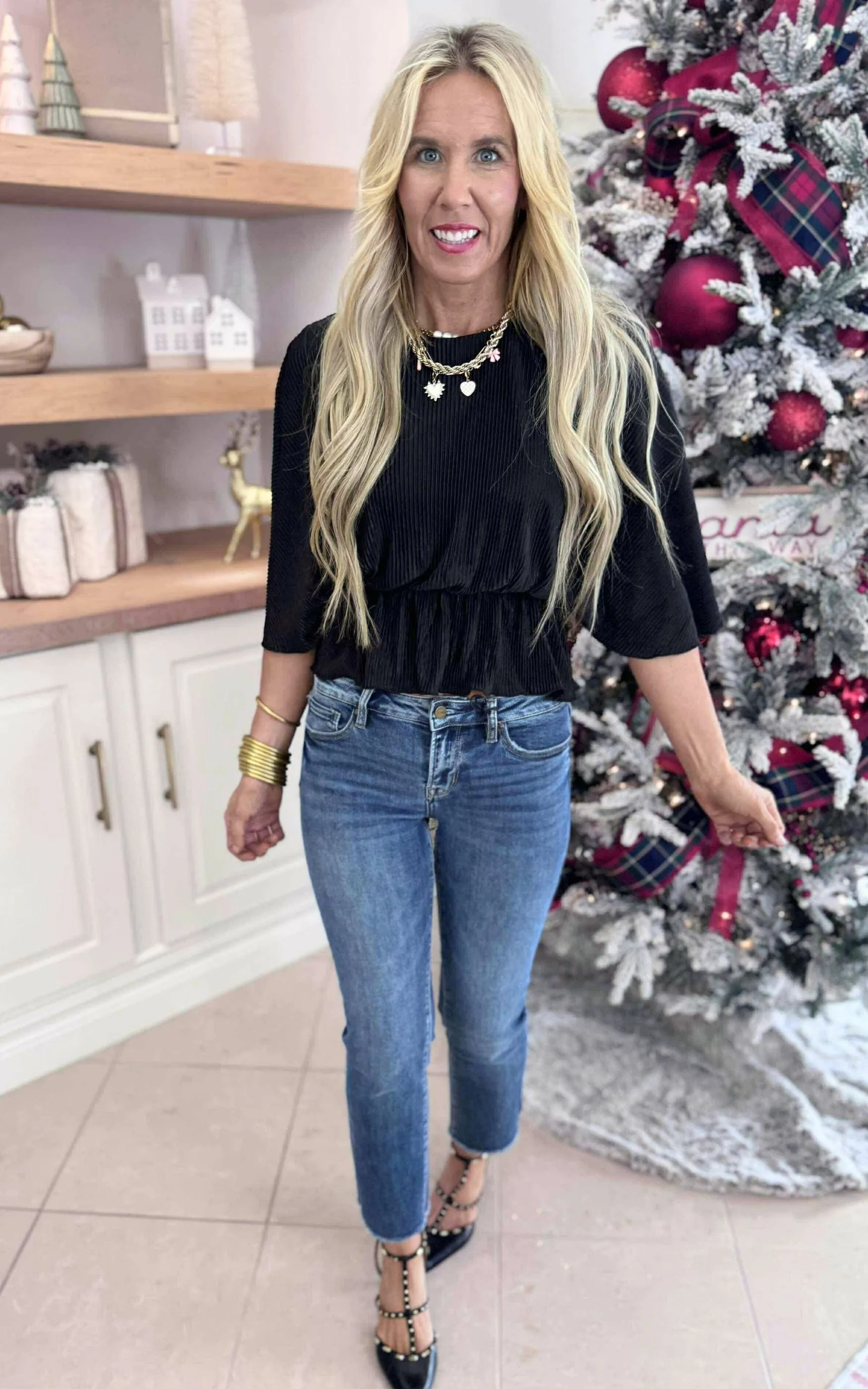 Cape Style Peplum Top - Final Sale**