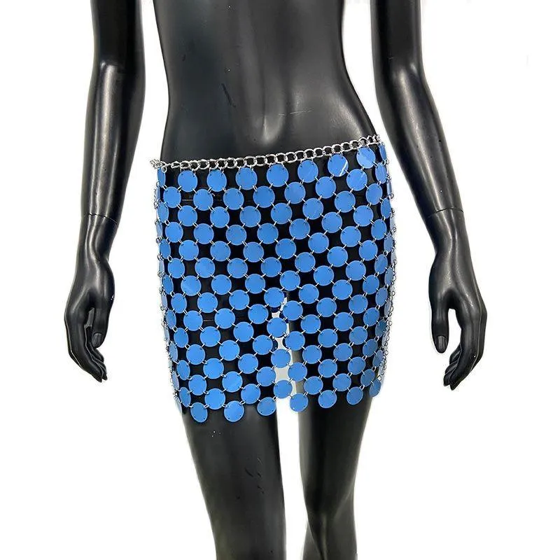 Colorful Sequins Mini Skirts