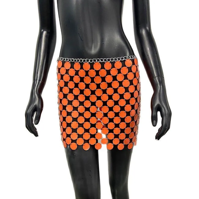 Colorful Sequins Mini Skirts