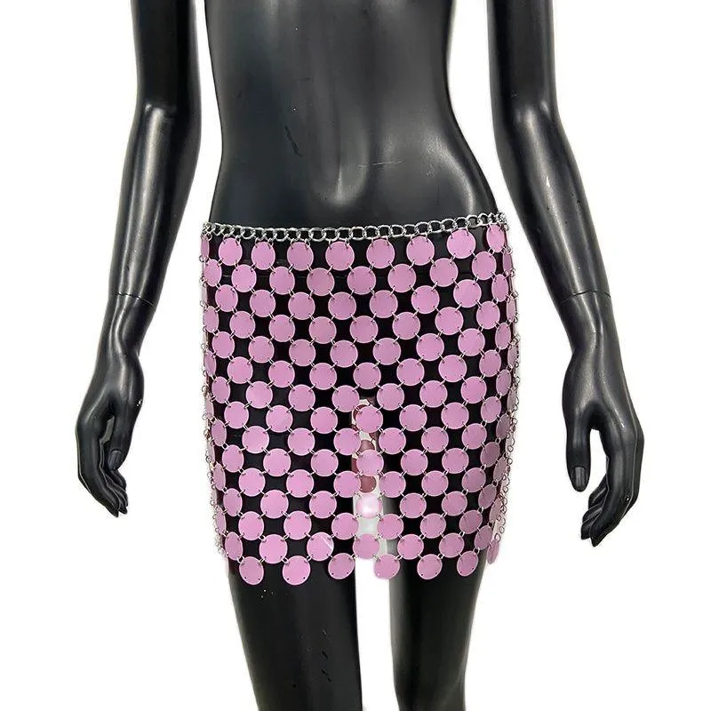Colorful Sequins Mini Skirts