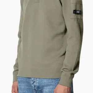 COUTEUX KNITTED BUTTON UP | OLIVE