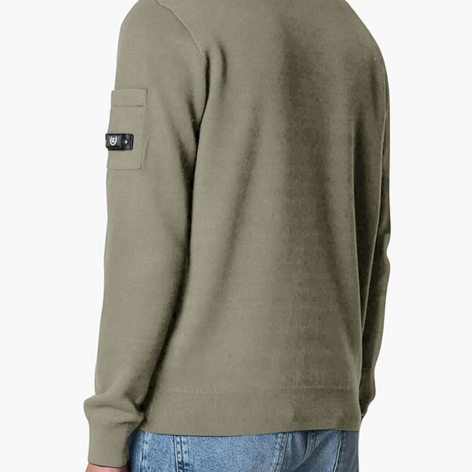 COUTEUX KNITTED BUTTON UP | OLIVE