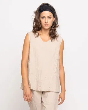 Crinkle Swing V-Neck Tank